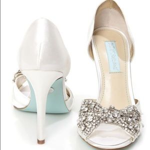 Betsy’s Johnson wedding shoes and sash